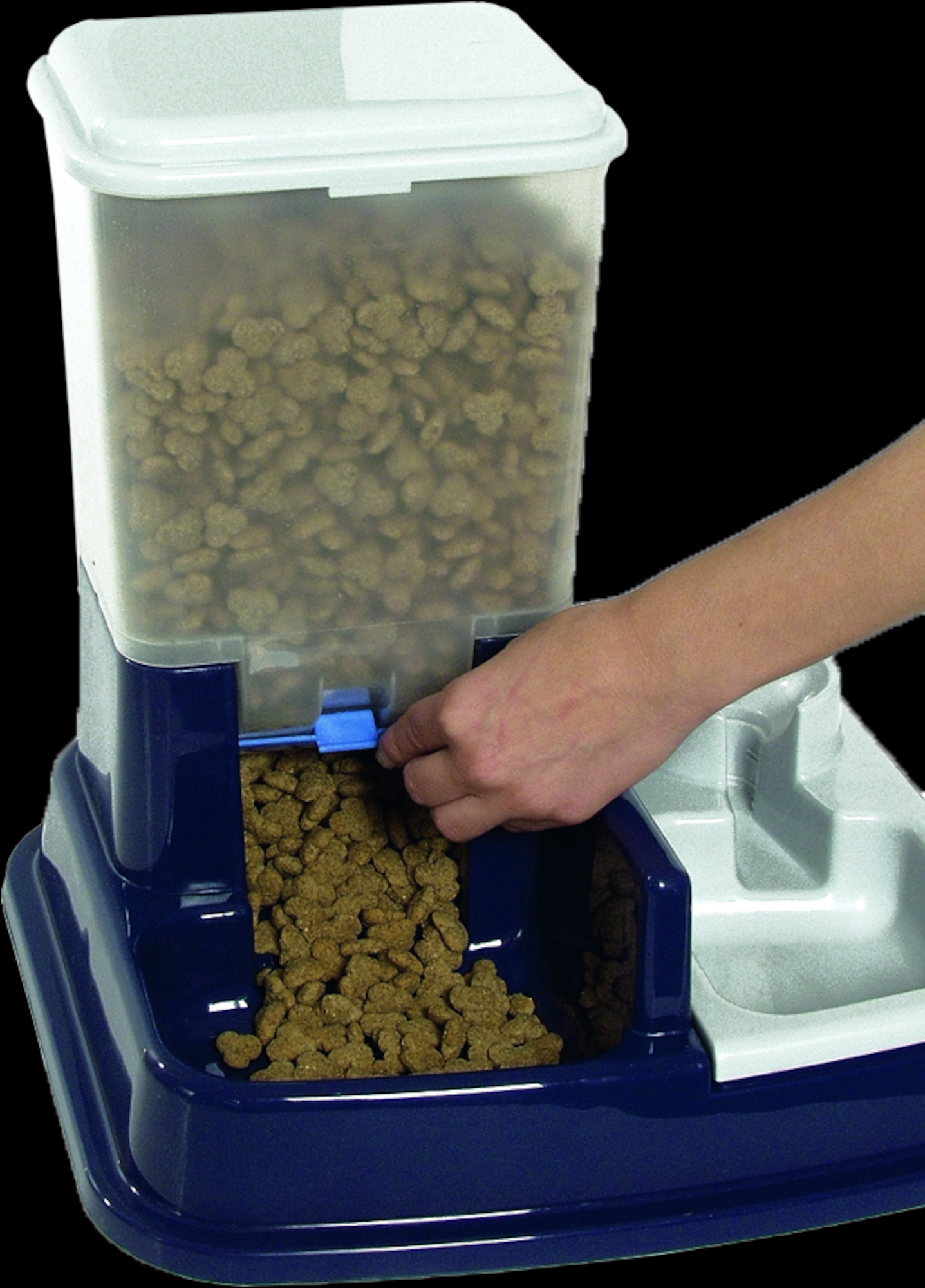 Flamingo Voer- en waterautomaat Duo Max Blauw