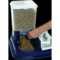 Flamingo Voer- en waterautomaat Duo Max Blauw