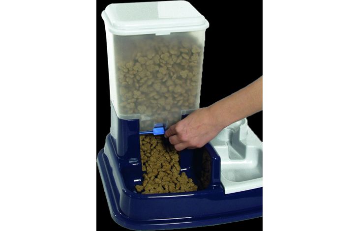 Flamingo Voer- en waterautomaat Duo Max Blauw
