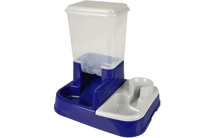 Flamingo Voer- en waterautomaat Duo Max Blauw