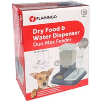 Flamingo Voer- en waterautomaat Duo Max Blauw
