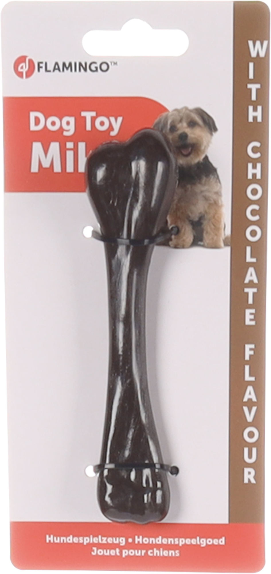 Flamingo Toy Mika Bone with chocolate flavour