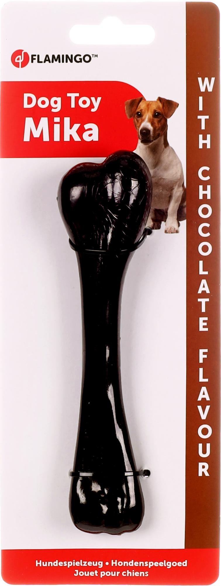 Flamingo Toy Mika Bone with chocolate flavour