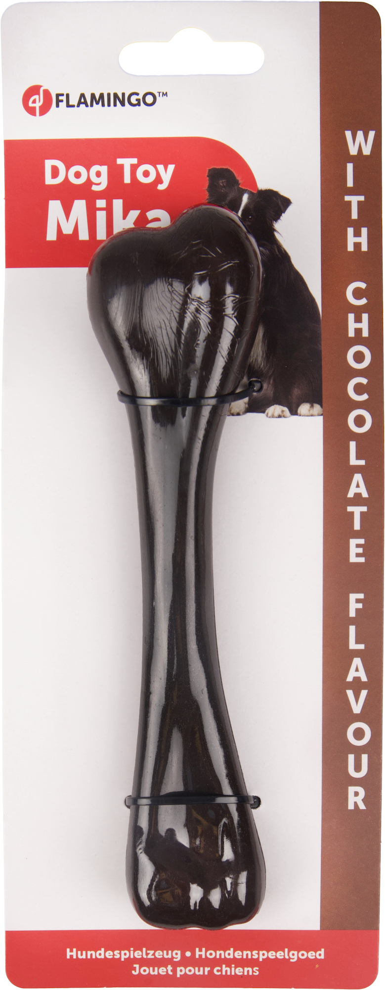 Flamingo Toy Mika Bone with chocolate flavour