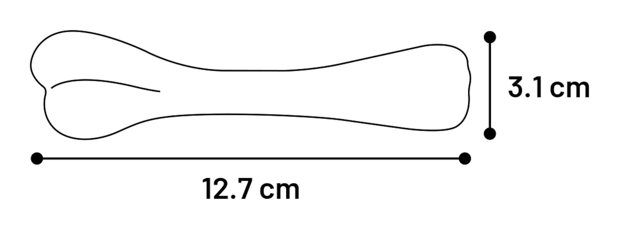 Flamingo Juguete Mika Hueso con sabor vainilla