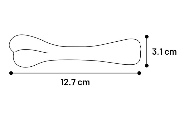 Flamingo Juguete Mika Hueso con sabor vainilla