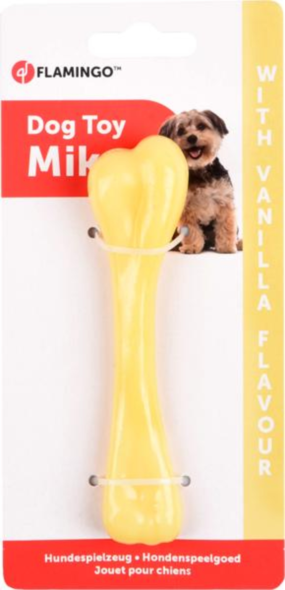 Flamingo Juguete Mika Hueso con sabor vainilla