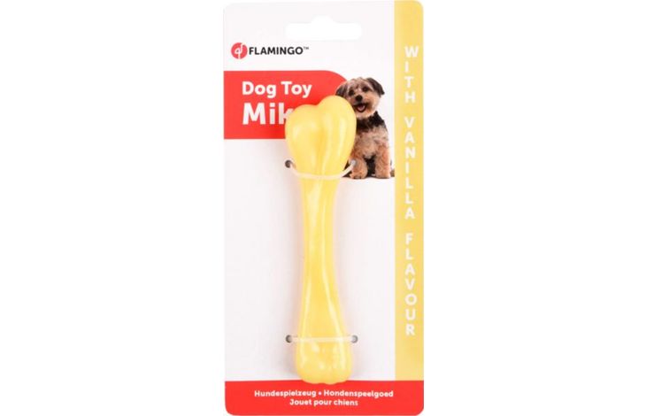 Flamingo Juguete Mika Hueso con sabor vainilla