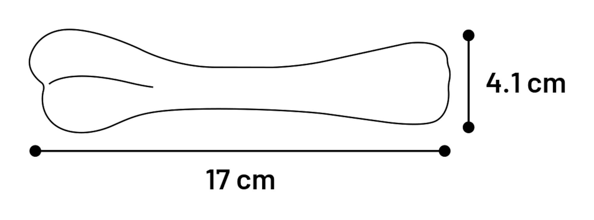 Flamingo Juguete Mika Hueso con sabor vainilla