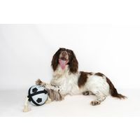 Flamingo Toy Matchball Football with rope White & Black