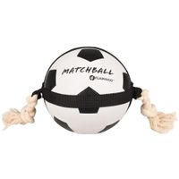 Flamingo Speelgoed Matchball Voetbal met touw Wit & Zwart