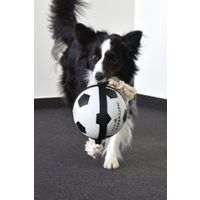 Flamingo Speelgoed Matchball Voetbal met touw Wit & Zwart