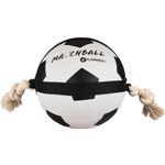 Toy Matchball Football with rope White & Black
