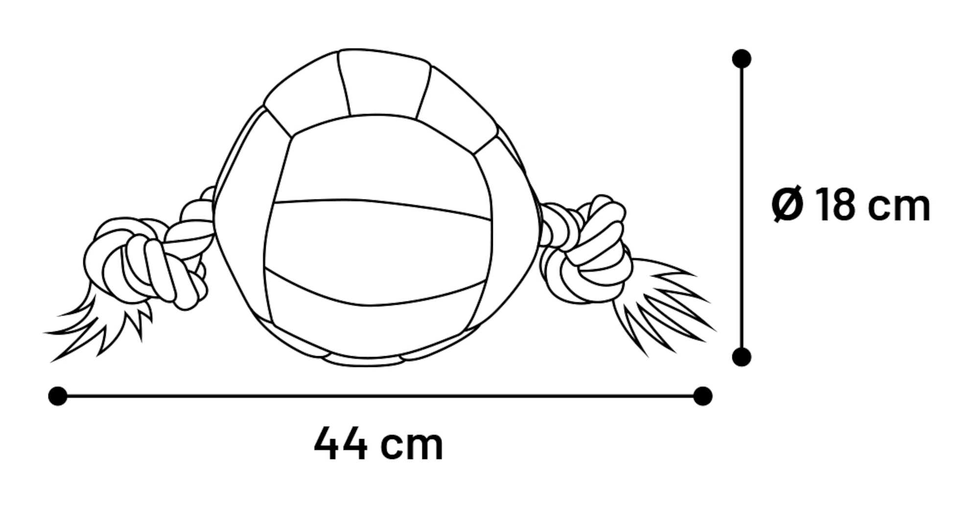 Juguete Matchball Aqua Pelota con cord n Negro Amarillo