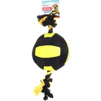 Flamingo Speelgoed Matchball Aqua Bal met touw Zwart & Geel