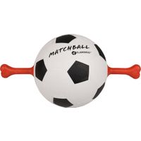 Flamingo Toy Matchball Football with dumbbell White & Black