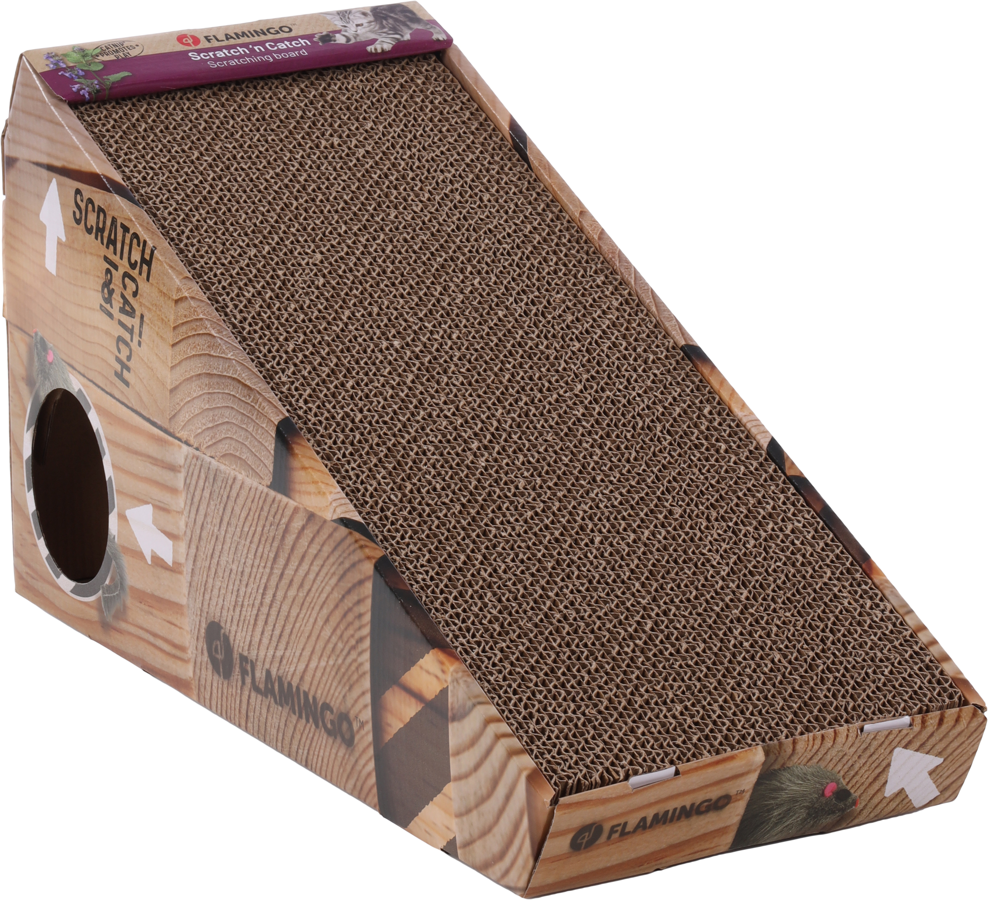 Flamingo Scratching cardboard Gary Brown