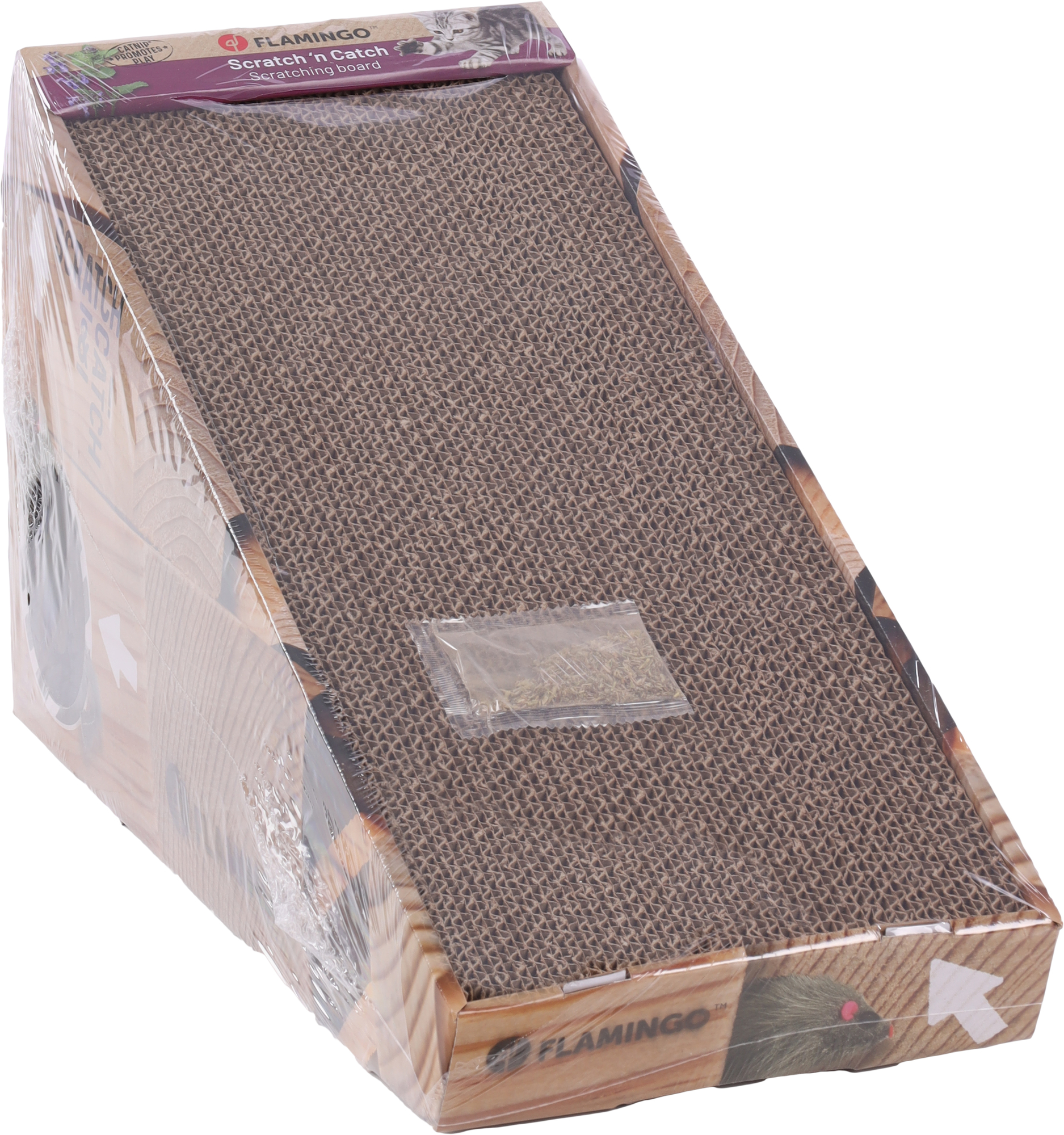 Flamingo Scratching cardboard Gary Brown