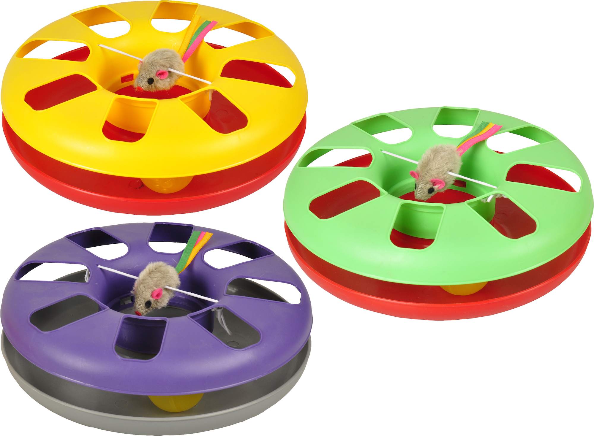 Flamingo Juguete Kitty Riel con bola con bola Varios colores