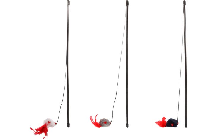 Een zin Afleiden Bloesem Speelgoed Eksa Hengel met muis Meerdere kleuren | 5346228 | Flamingo Pet  Products
