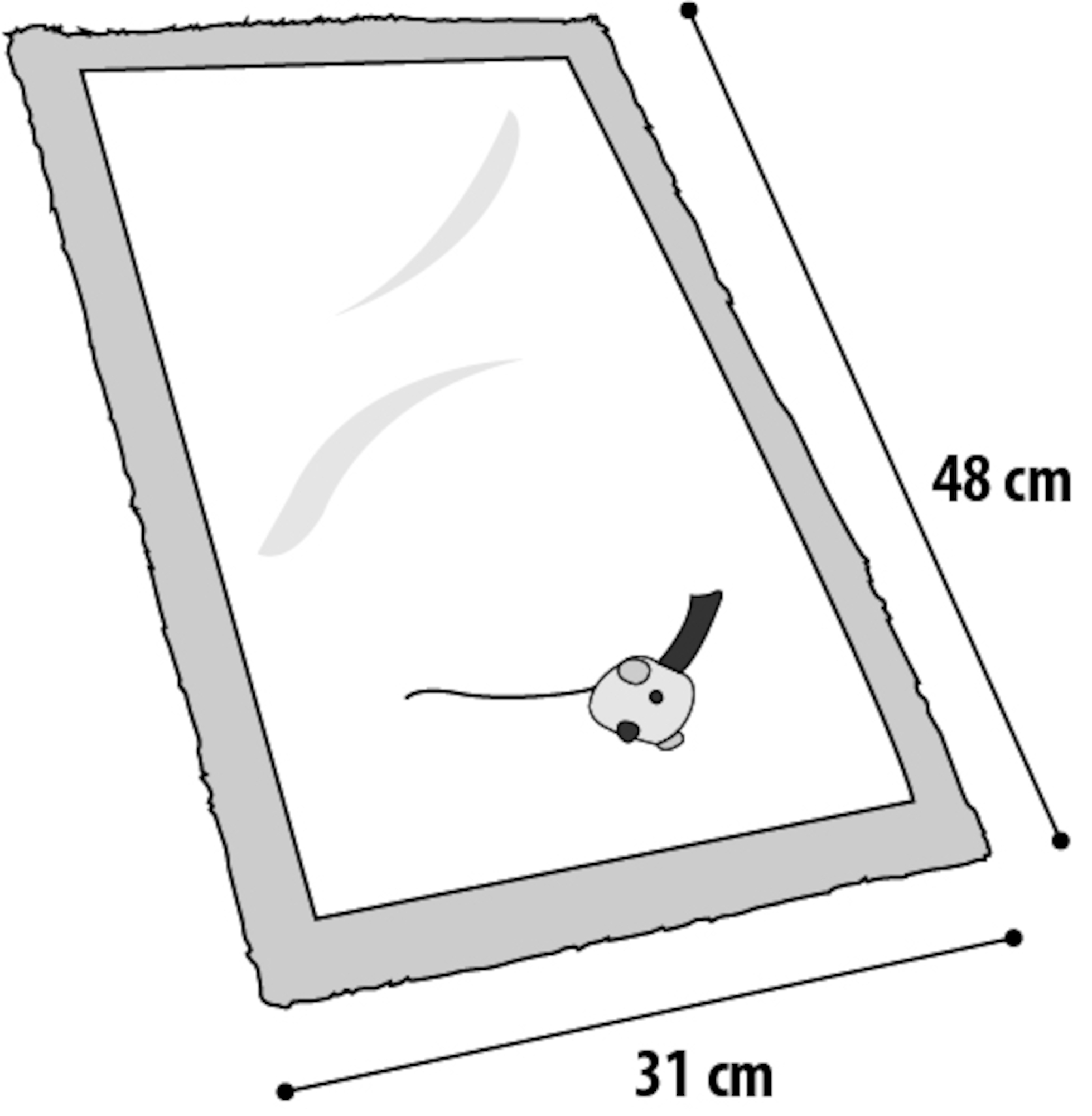 Flamingo Scratching mat Star Beige & Grey & Blue