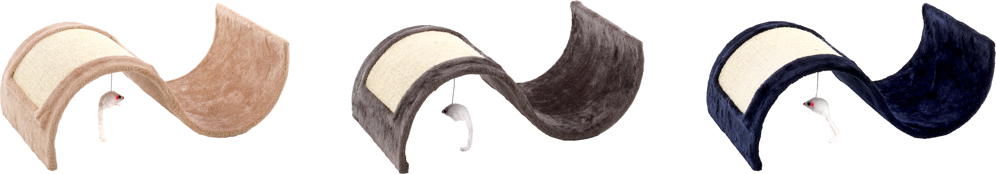 Flamingo Scrathching board Kitty Beige & Grey & Blue