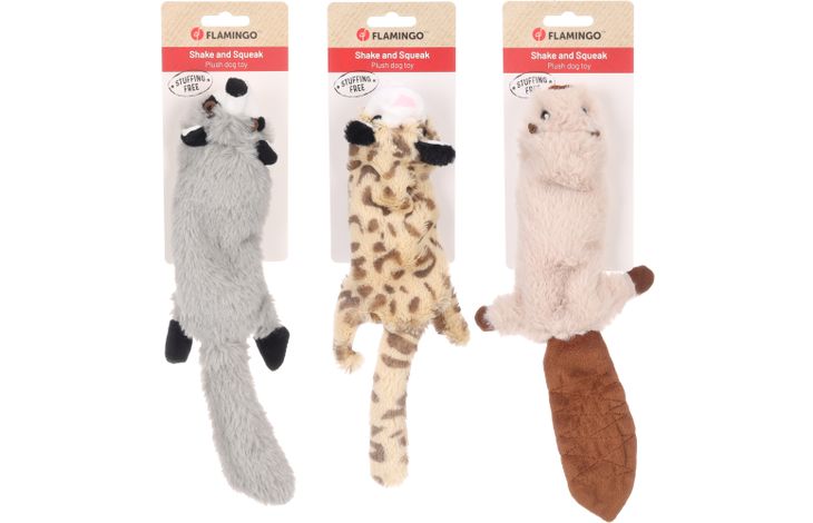Flamingo Toy Wild Zoo Beaver & Leopard & Racoon Multiple colours