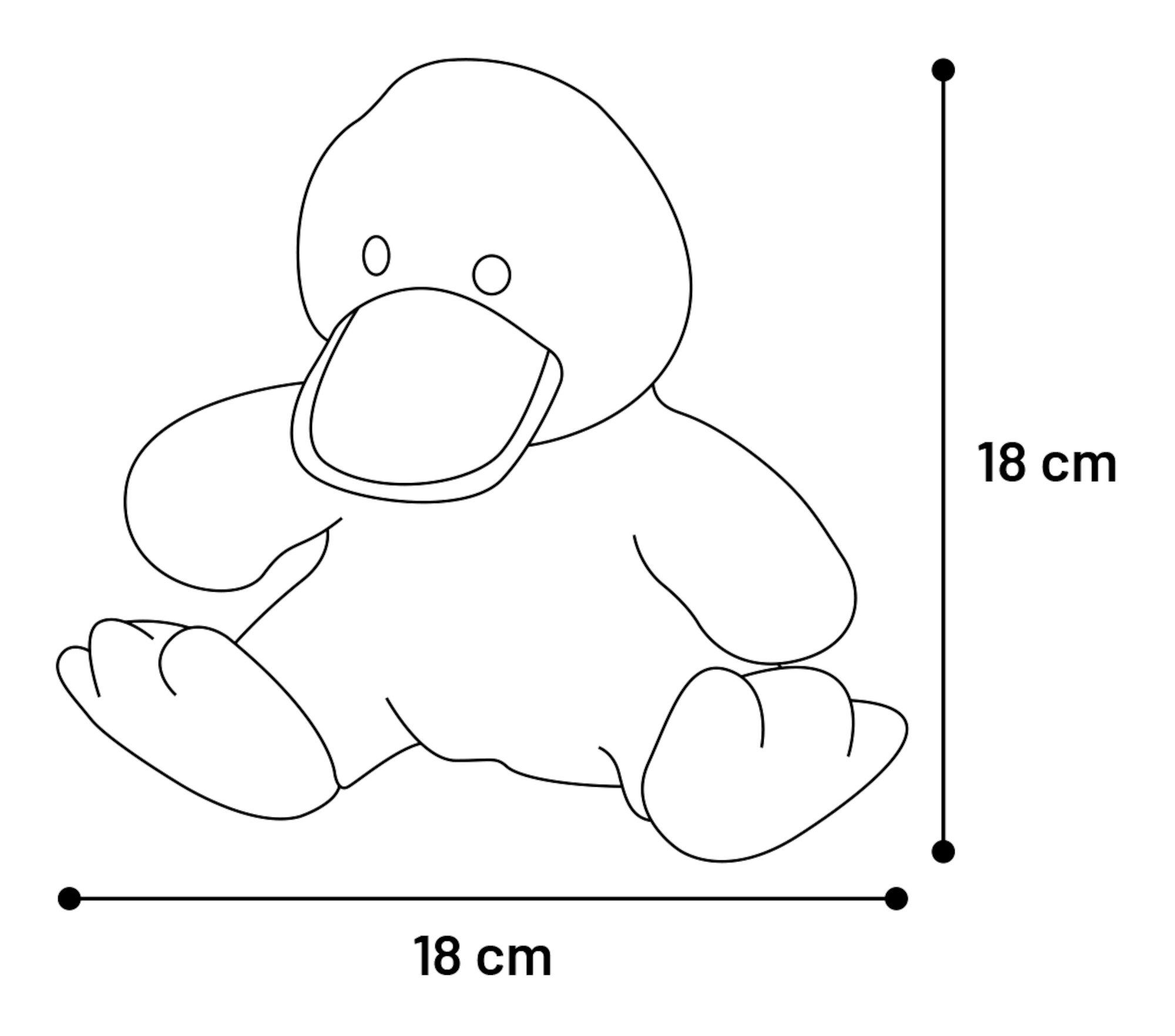 Flamingo Toy Gaggi Duck Yellow