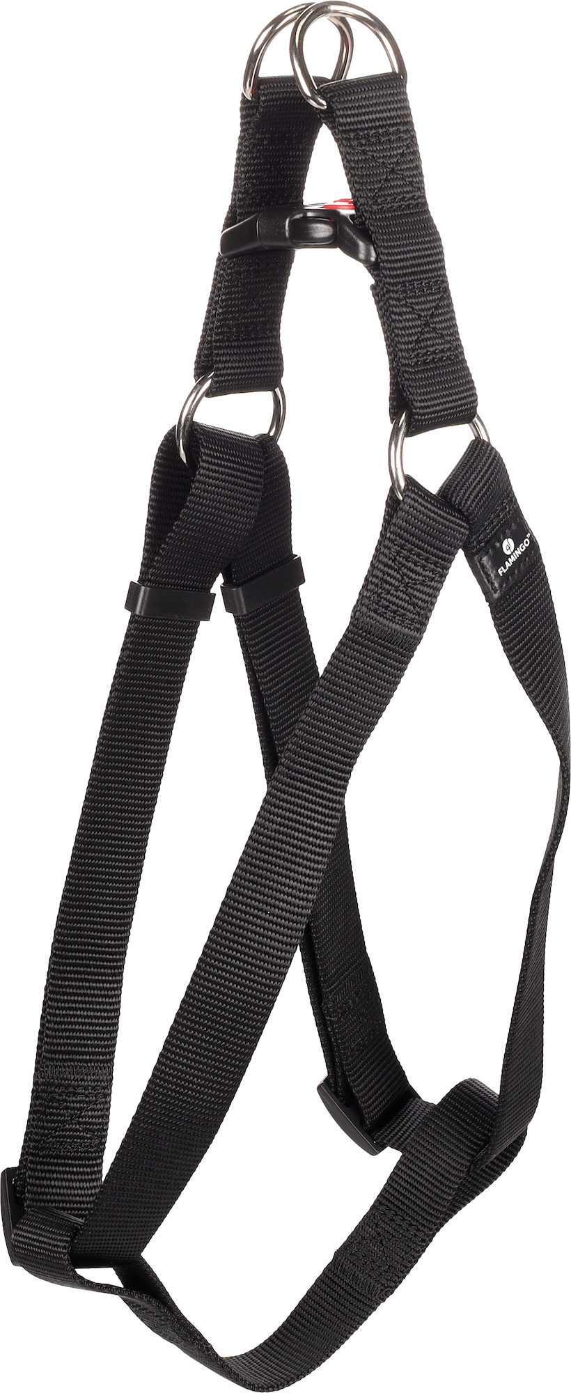 Flamingo Harness Step&Go Ziggi Black