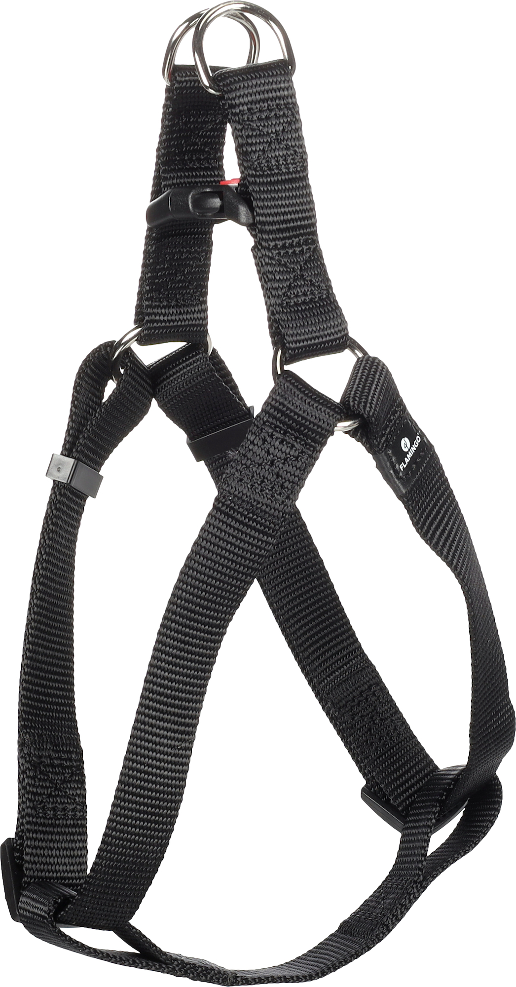 Flamingo Harness Step&Go Ziggi Black