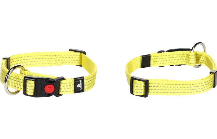 Flamingo Halsband Len Fluo geel