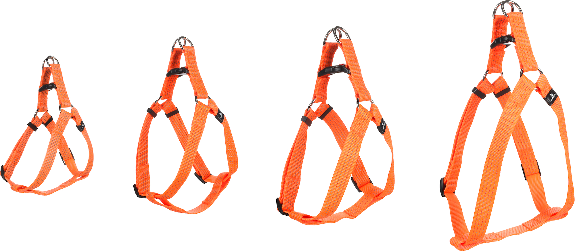 Flamingo Geschirr  Step&Go Len Fluo orange