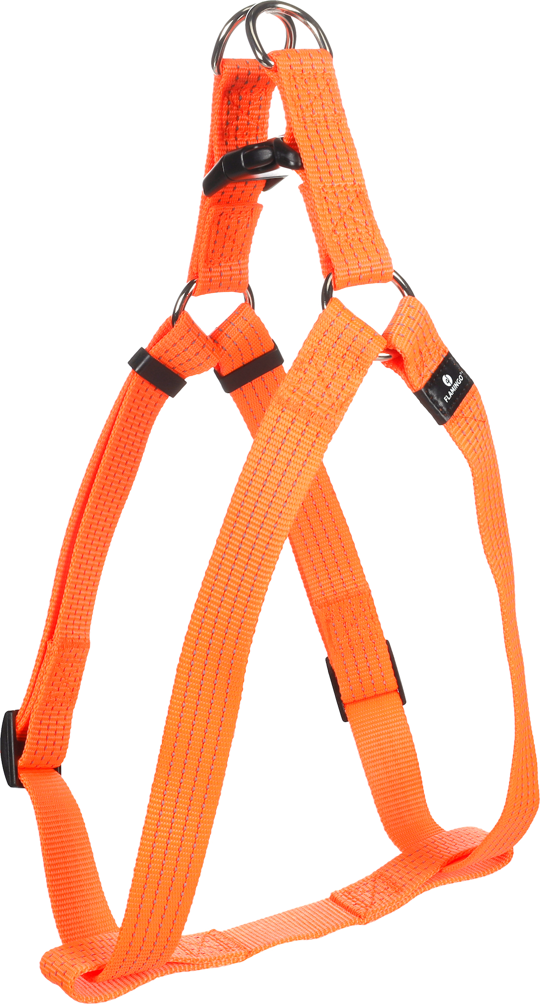 Flamingo Geschirr  Step&Go Len Fluo orange