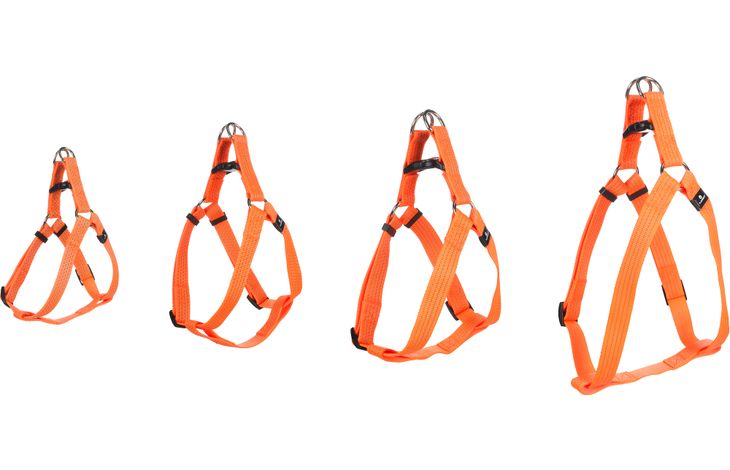 Flamingo Harnas Step&Go Len Fluo oranje