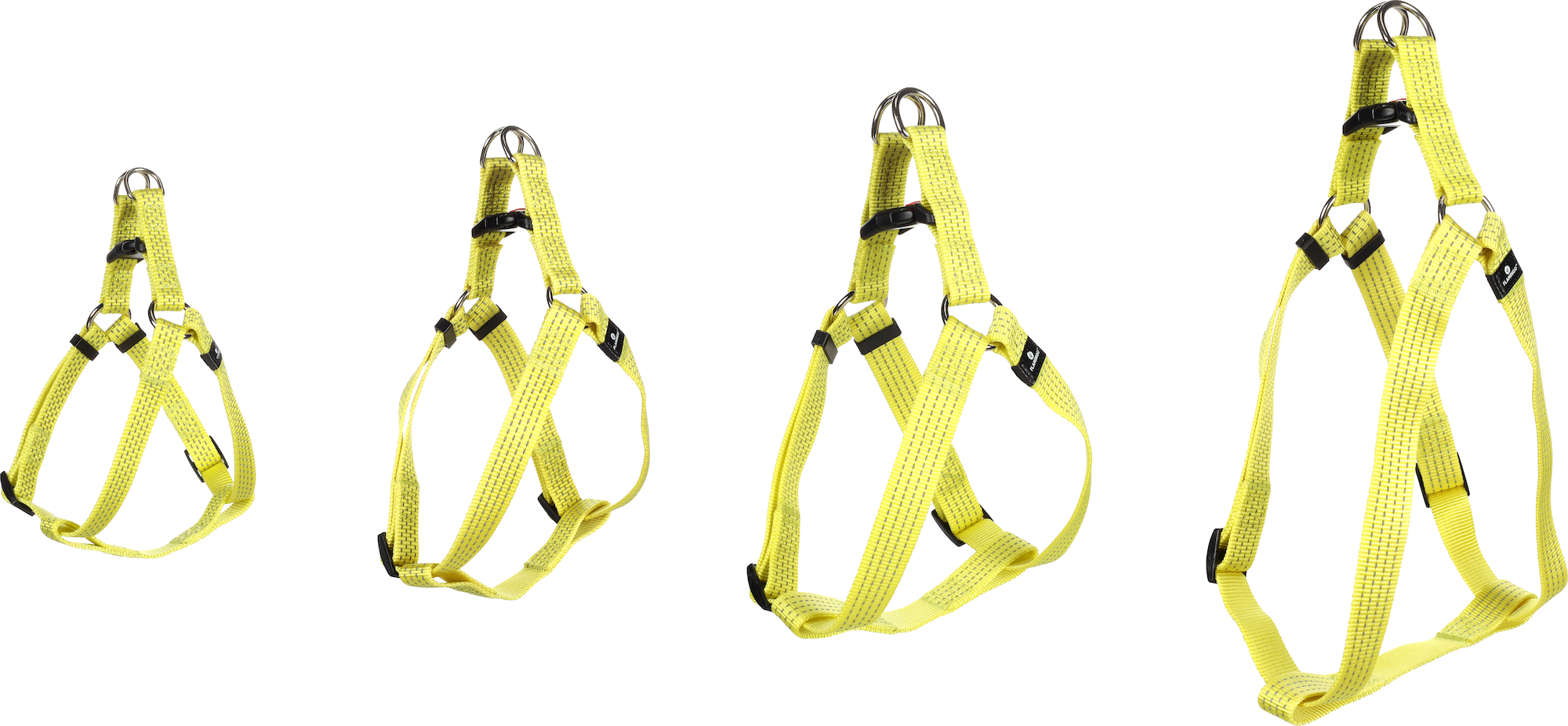 Flamingo Harness Step&Go Len Fluo yellow