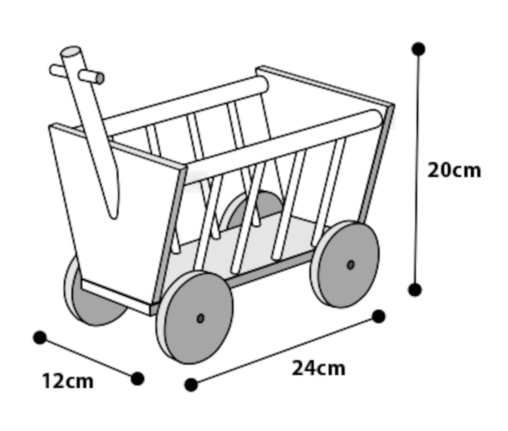 Flamingo Hayrack Bolderwagen Jeff