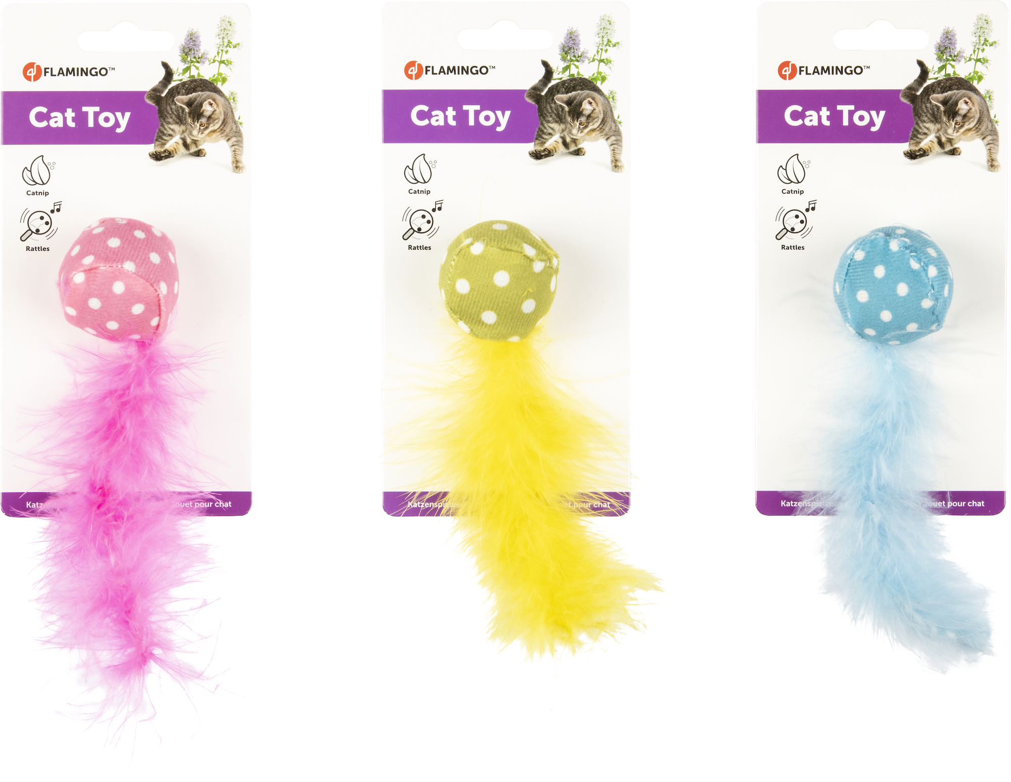 Flamingo Jouet Polka Balle Plusieurs couleurs