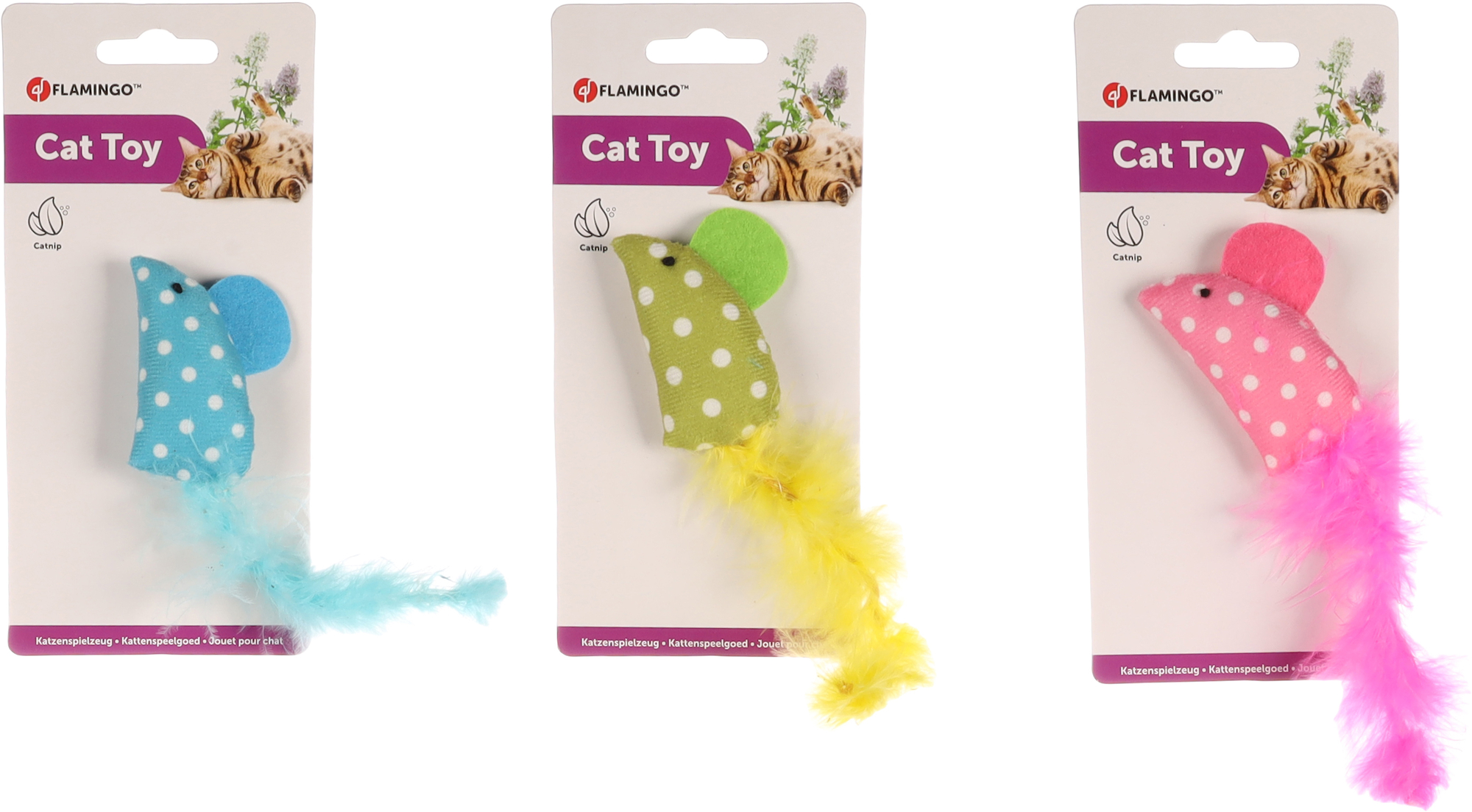 Flamingo Toy Polka Mouse Multiple colours