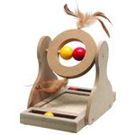 Scratching toy Willa Wobbler & Feather Light brown