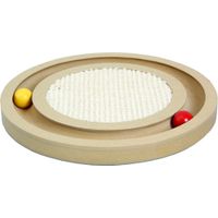Flamingo Scratching board & Scratching toy Infinity Ball track Light brown