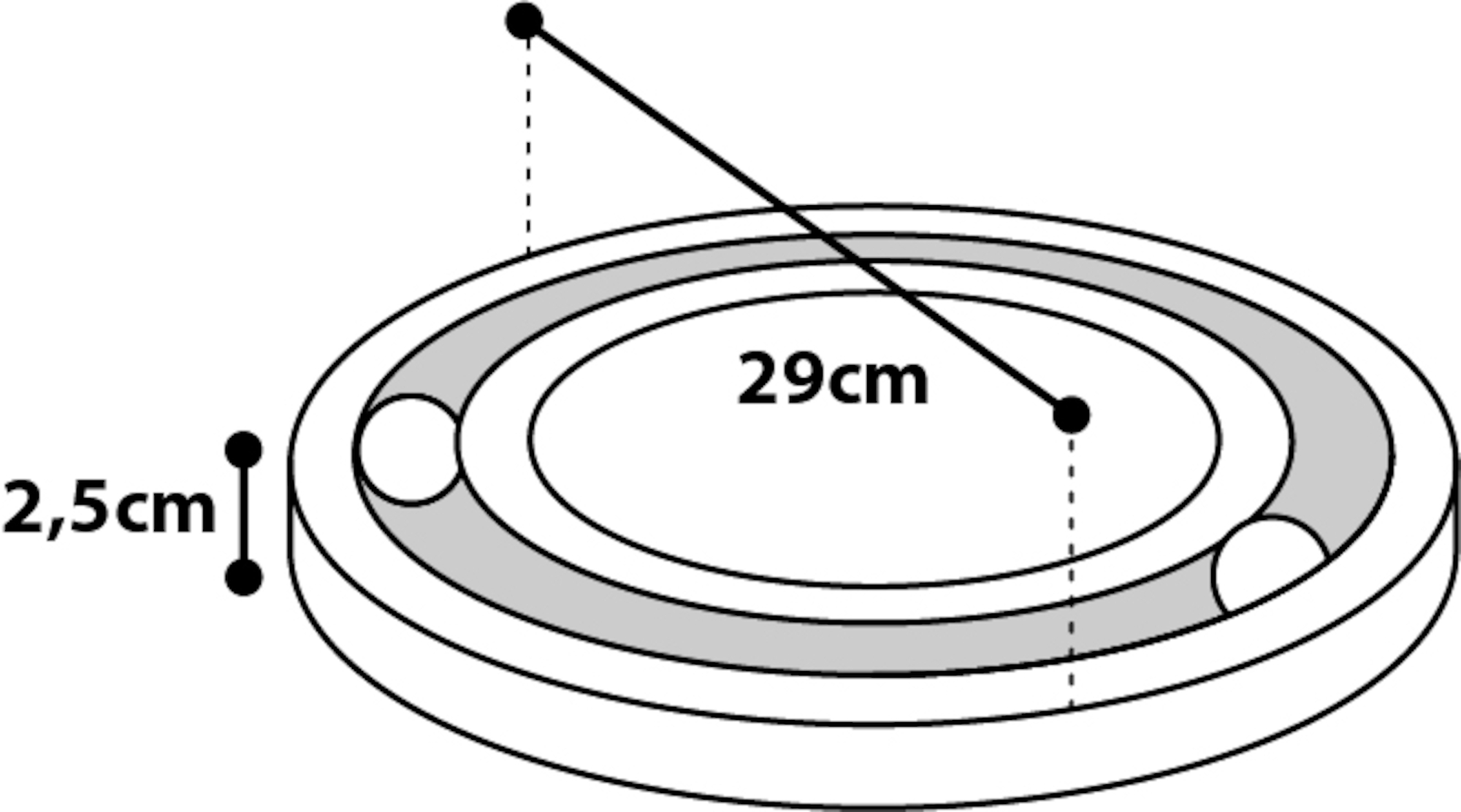 Flamingo Scratching board & Scratching toy Infinity Ball track Light brown