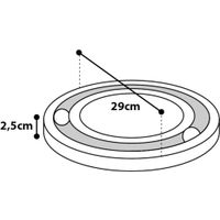 Flamingo Scratching board & Scratching toy Infinity Ball track Light brown