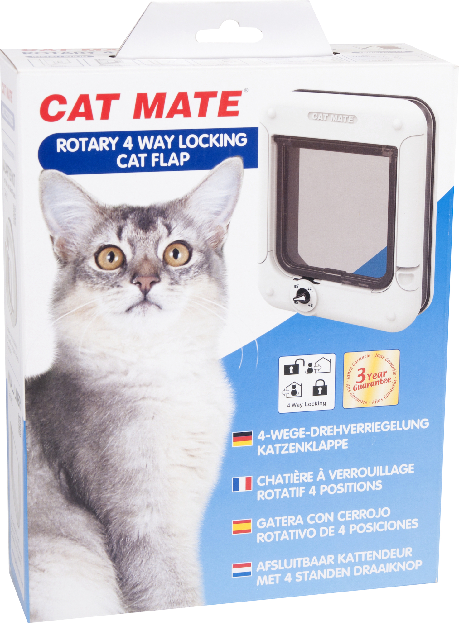 Cat door Cat Mate White 560232 Flamingo Pet Products