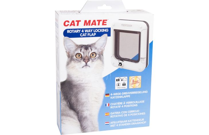 Pet Mate® Tür  Cat Mate Weiß