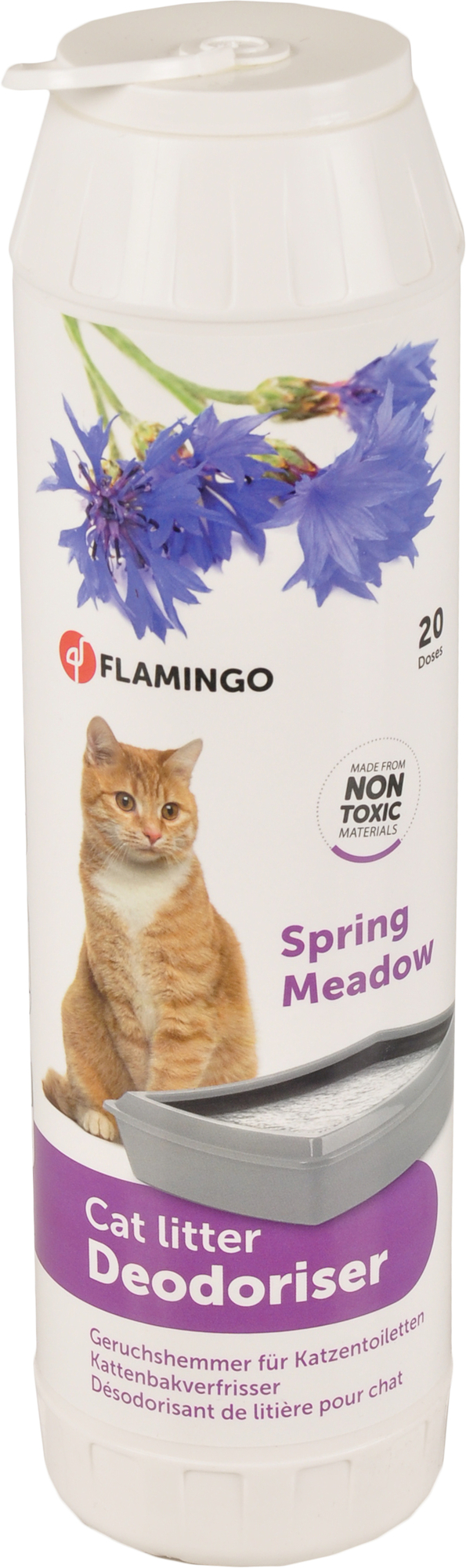 Flamingo Cat litter deodoriser Spring meadow White