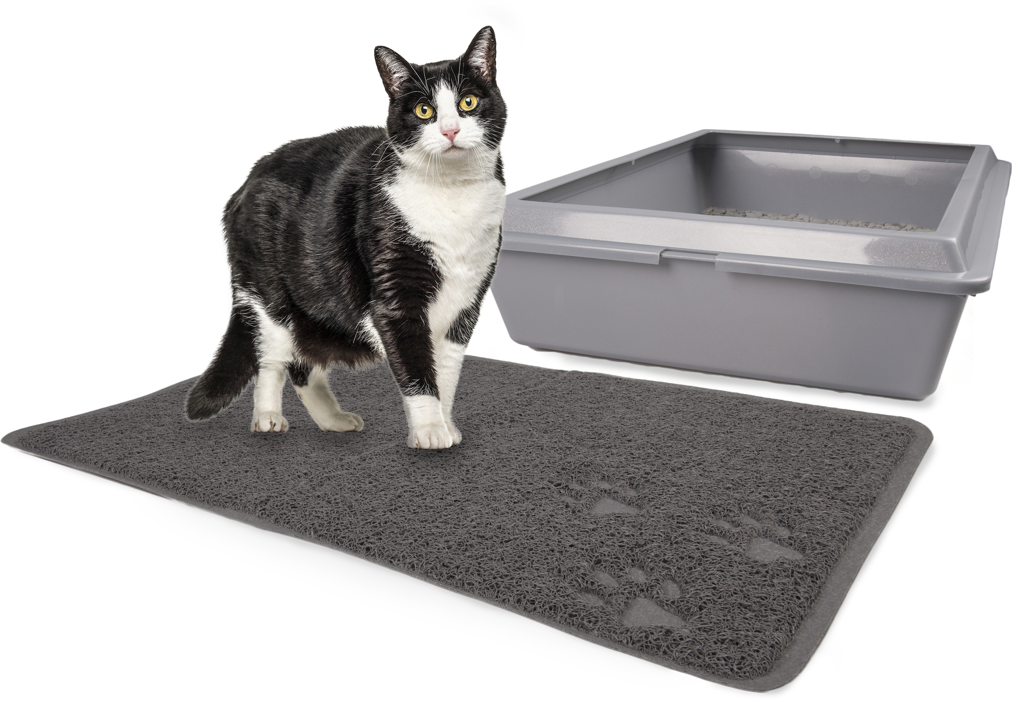 Flamingo Cat litter tray mat Roxy Matti Grey