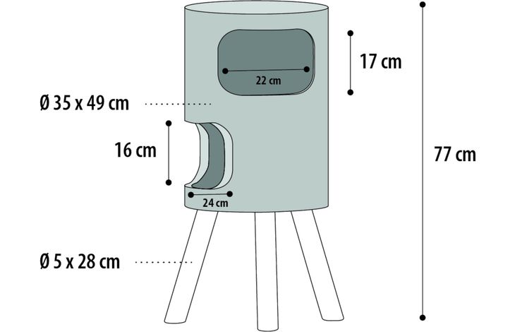 Flamingo Furniture Nordic Grey & Natural & White