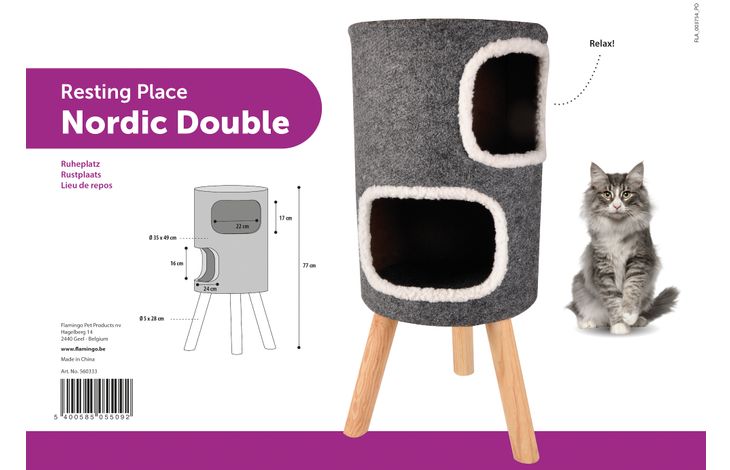 Flamingo Furniture Nordic Grey & Natural & White