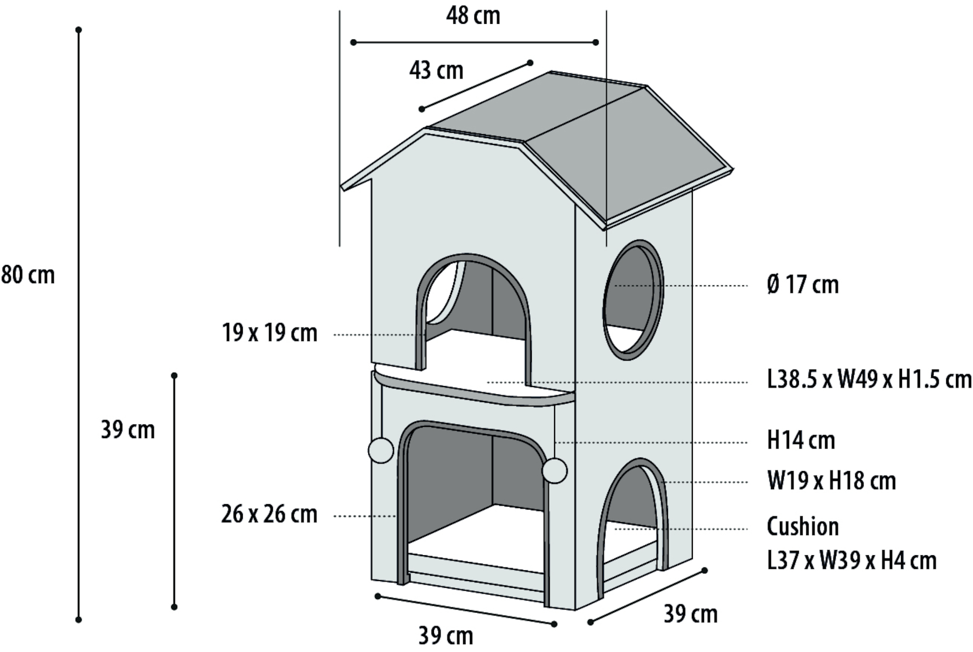Flamingo Furniture Nordic Grey & White & Black