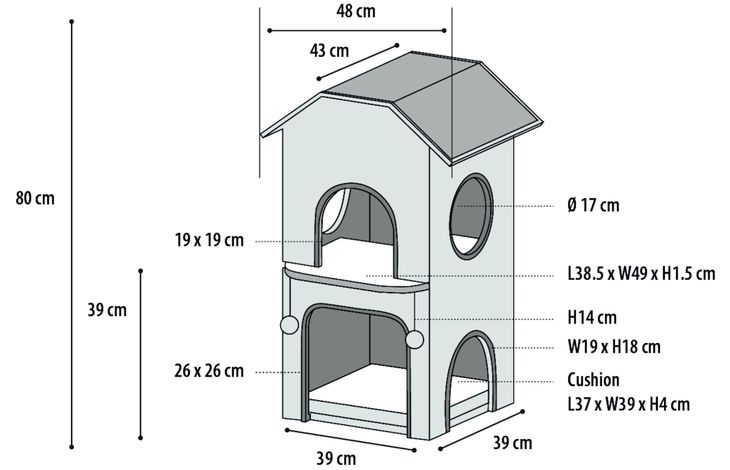 Flamingo Krabmeubel Nordic Zwart